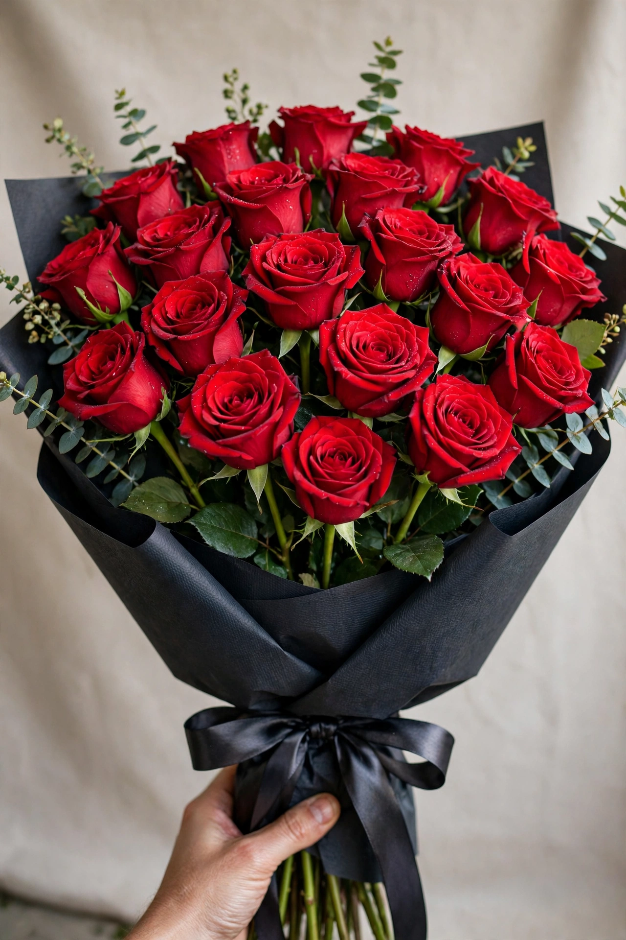 دسته گل رز ۲۰ شاخه